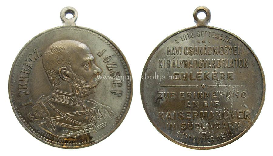 Ferenc J�zsef hadgyakorlati �rem Csan�dmegye 1902 szeptember